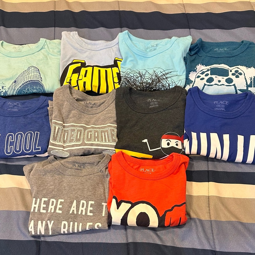 BUNDLE OF 10 CHILDREN’S PlACE S/S T-SHIRTS Size 7/8 Medium